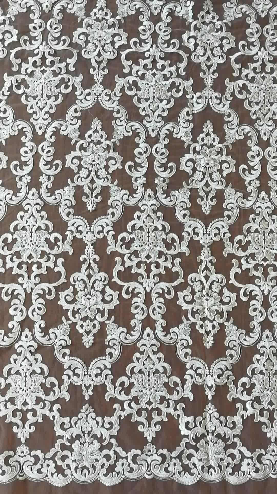 Heavy Cording Wedding Embroidery Lace Fabric Embroidery Textile Buy