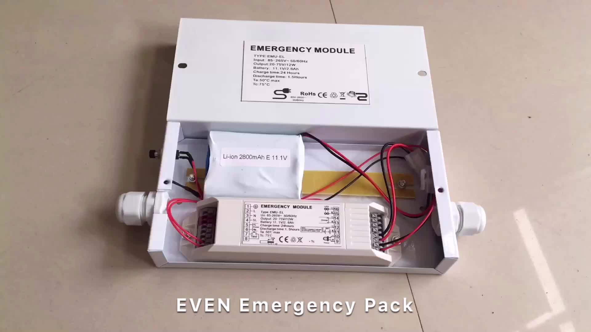 3hrs Emergency Lighting Module For 18w Led Strip Tape Dc12v,1.5a