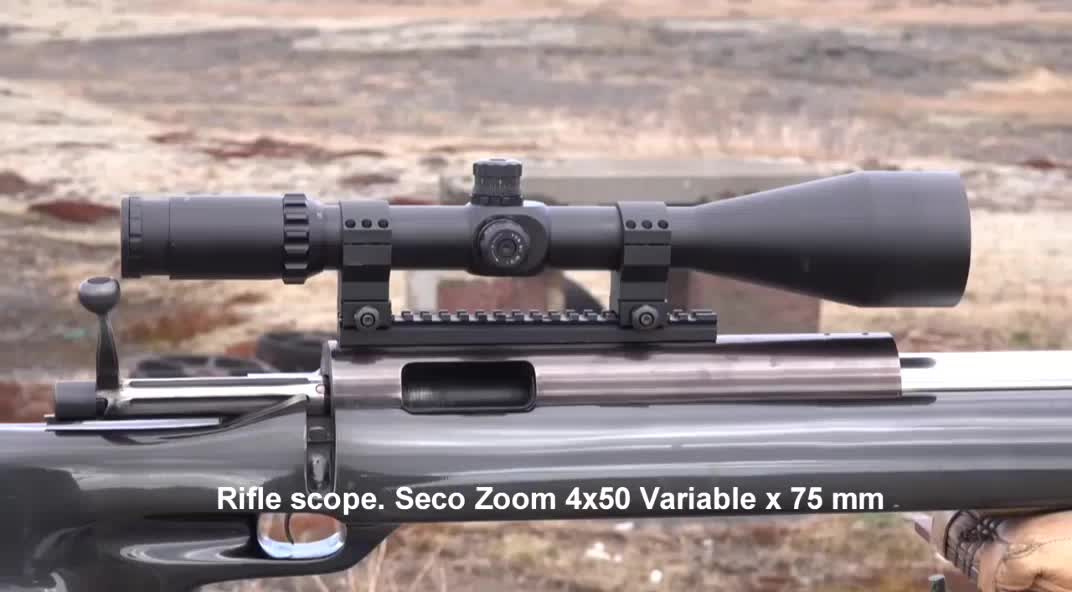Long Range Rifle Scope With 2000 Yards Secozoom 450x75 Hunting Scope