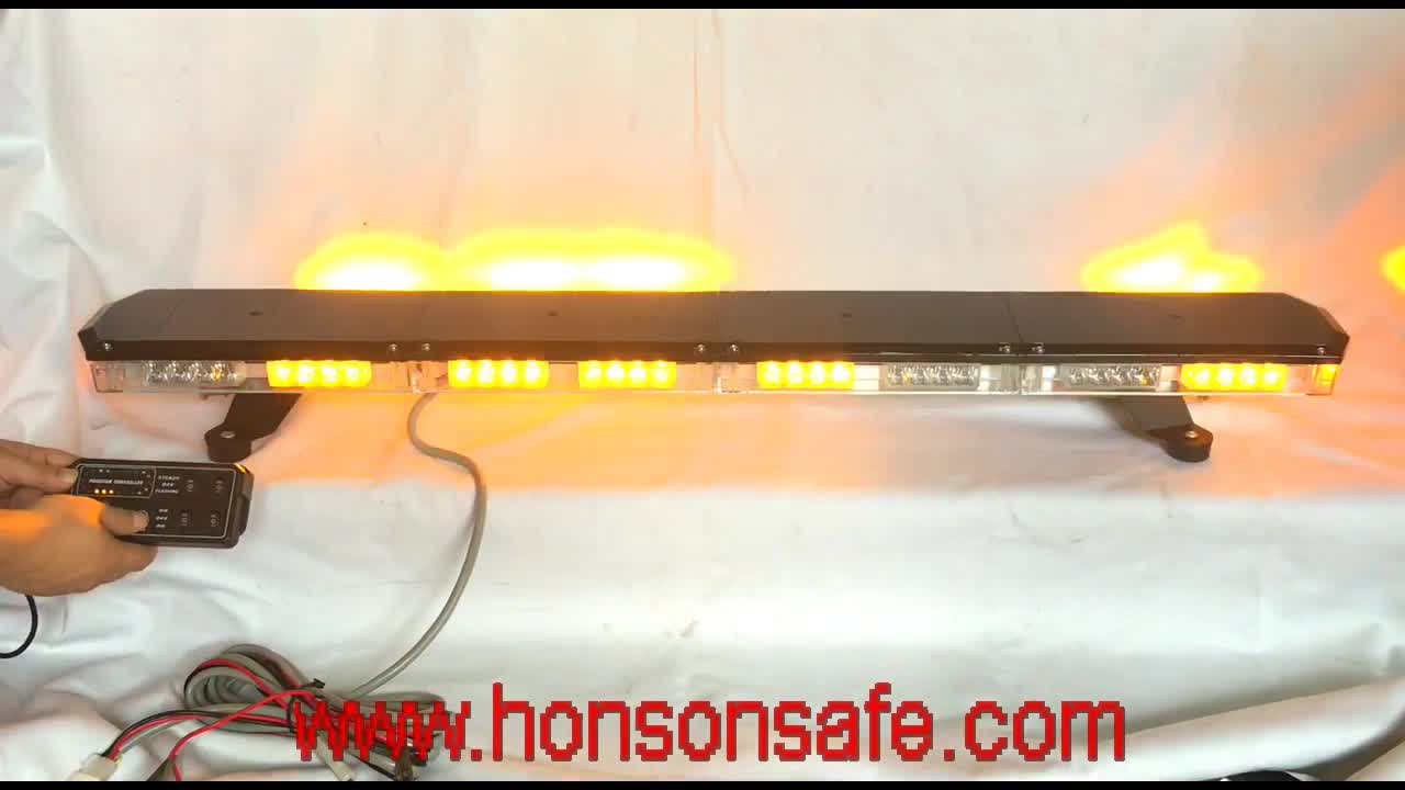 Black Pc Dome 3w Amber Led,Emergency Police Auto Light Bar With Siren