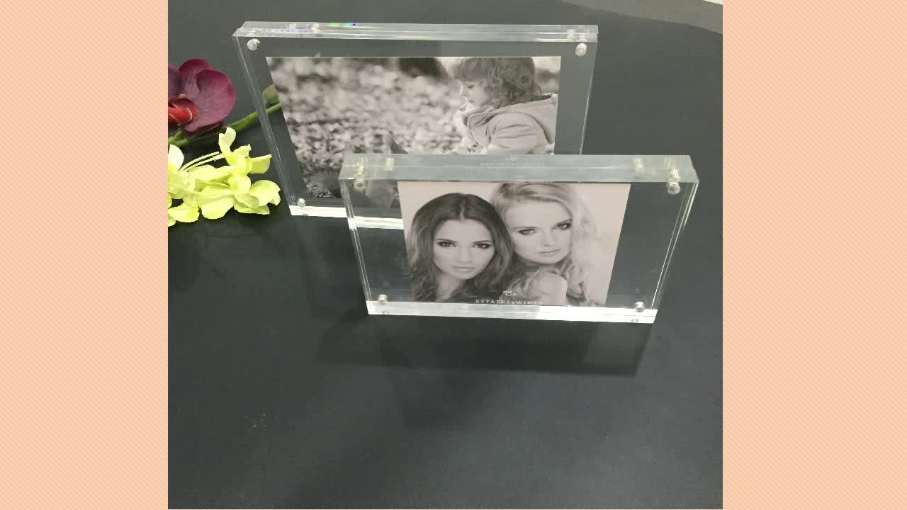 custom double sided picture frame