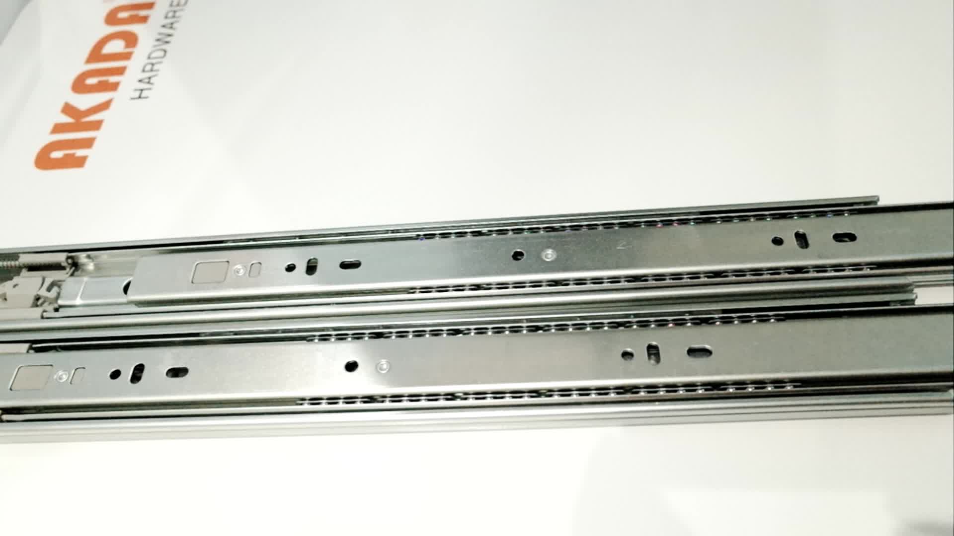 Telescopic Channel Self Closing Soft Close Ball Bearing Hydraulic Gas