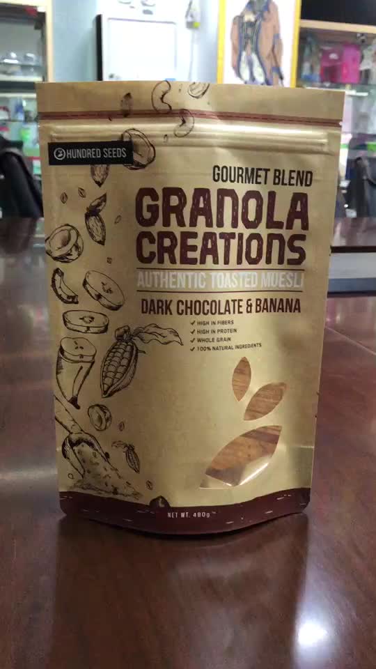 Download Custom Printed Biodegradable Brown Kraft Paper Snack Food ... Yellowimages Mockups