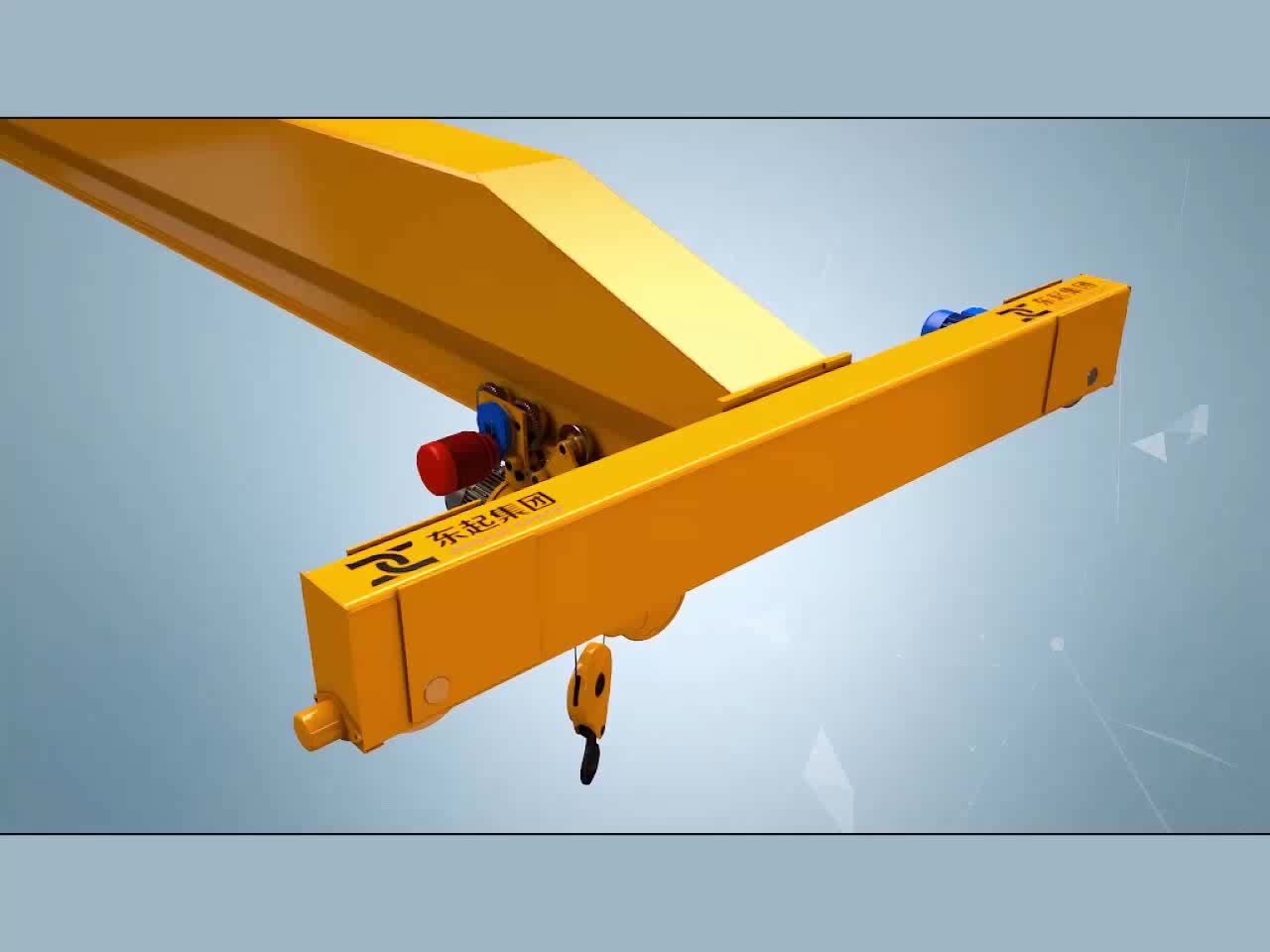 3.5 Tons Ld Model Single Girder Type Traveling Overhead Crane With Basbar System And Remote