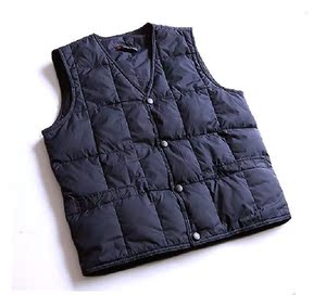 男士冬季新款中老年加厚保暖<em>羽绒</em>背心<em>男正品</em>羽