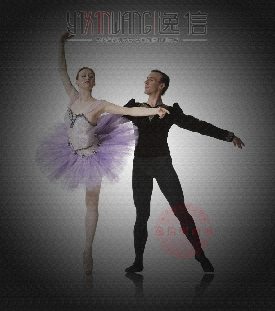 芭蕾舞蹈海报展板订制古典拉丁民族少儿现代踢