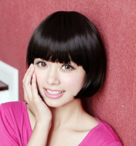 可爱假发<em>女生</em>短发bobo头波波头<em>学生头</em>齐刘海