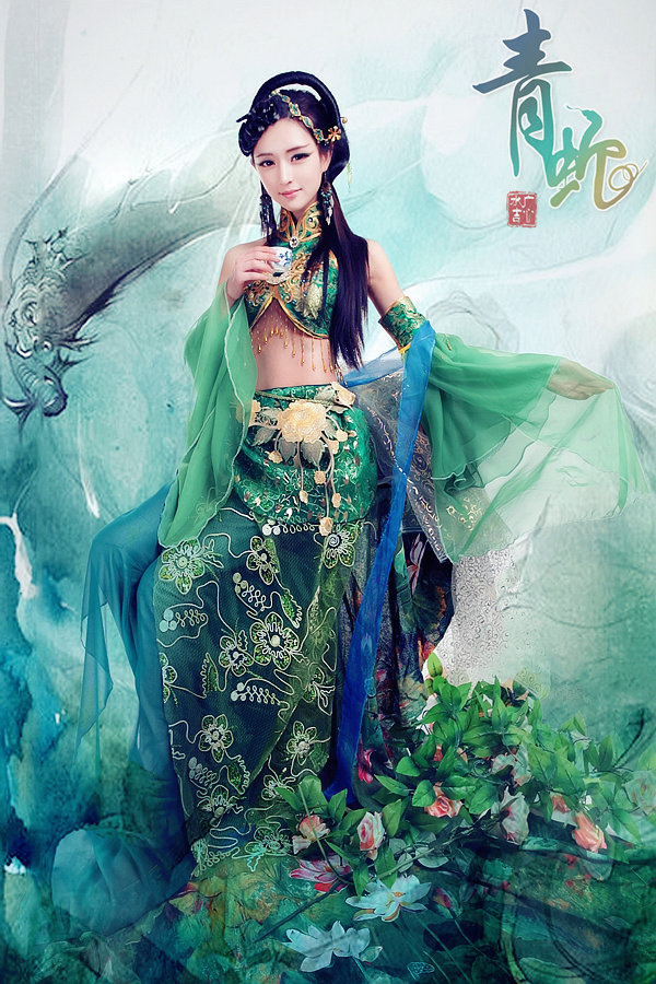 十万个冷笑话葫芦娃<em>女王</em>大人<em>青蛇</em>精绿色貂蝉C