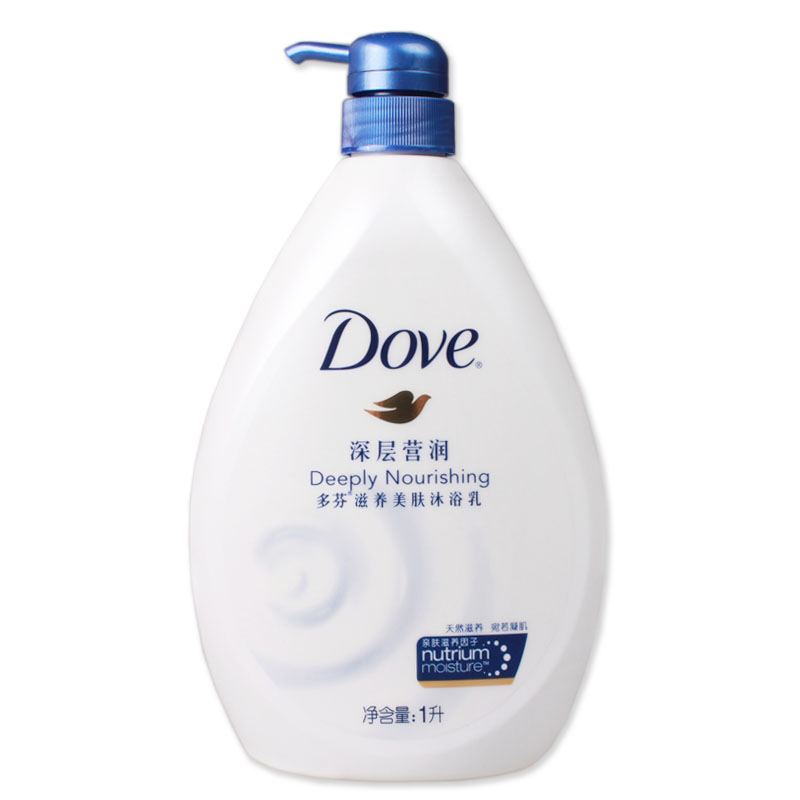 dove/多芬沐浴露深层营润沐浴乳1l 牛奶沐浴露 送赠品