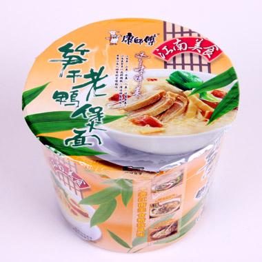 康师傅 江南美食 笋干老鸭煲面 106g 桶装 泡面 方便面