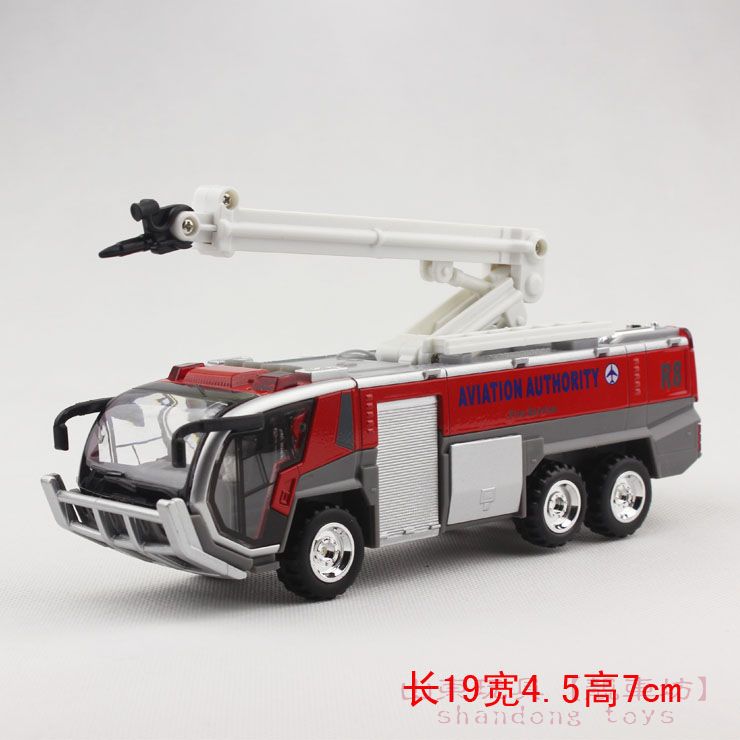 蒂雅多飞机场急救车 登高消防车 合金消防模型
