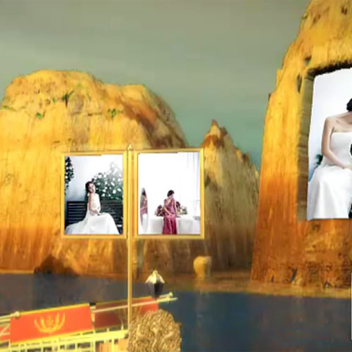 婚庆婚礼婚纱写真震撼 高清AE3D电子相册模板