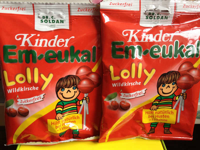 德国Em-eukal幼儿止咳润喉维生素棒棒糖无糖