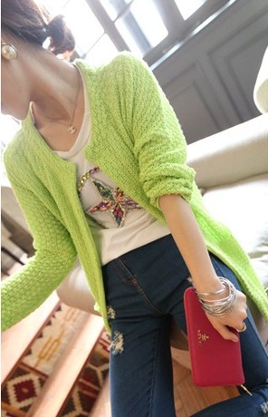 【依恋邂逅】2013春装新款 韩国随意<em>大棒针开</em>