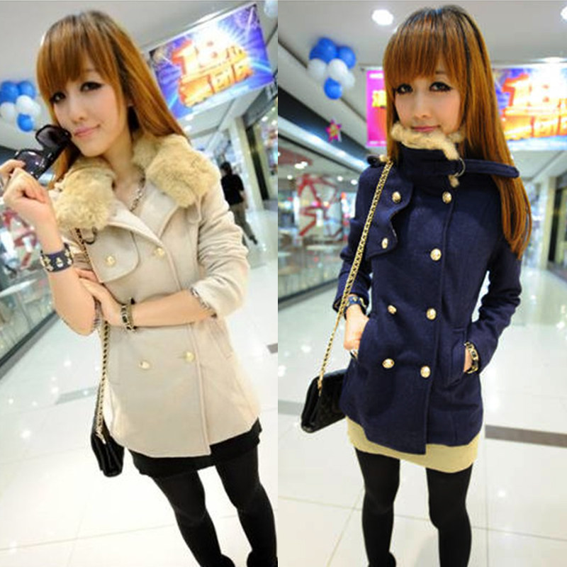 新款女装短款毛呢子春装女大衣妮子<em>开衫衣服</em>冬