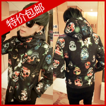 棉衣搭配_2012新款林弯弯<em>外套韩版修身潮男</em>款
