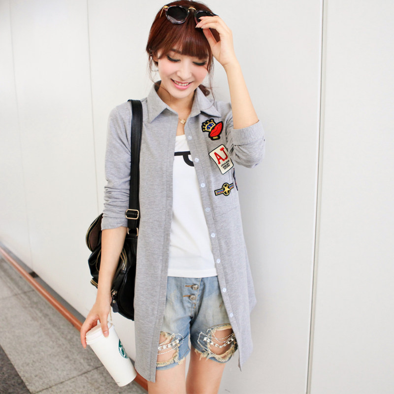 2013新品<em>秋冬季女士</em>韩版修身<em>中长款卫衣开衫</em>