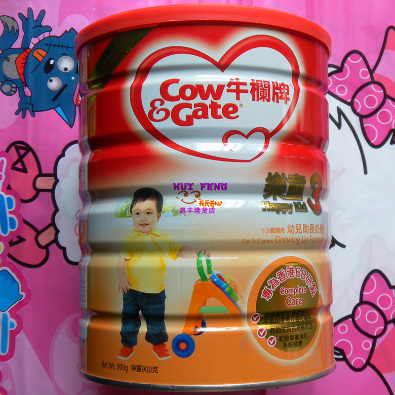 香港进口牛栏牌乐童3段奶粉900g\/听 合适1-3岁 牛栏3段|一淘网优惠购|购就省钱