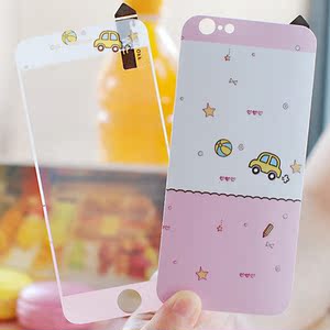 夜光手机iPhone6彩膜手机麦芒苹果6前后背保华为浮雕怎么缩小图片贴膜4图片