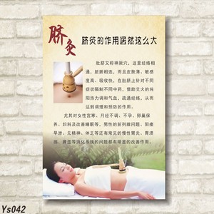 中医养生宣传海报 养生馆美容院保健理疗挂图