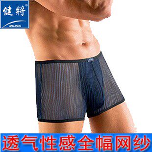 四条包邮 正品<em>健将内裤</em> <em>男士内裤</em> 弹力全幅<em>网纱</em>