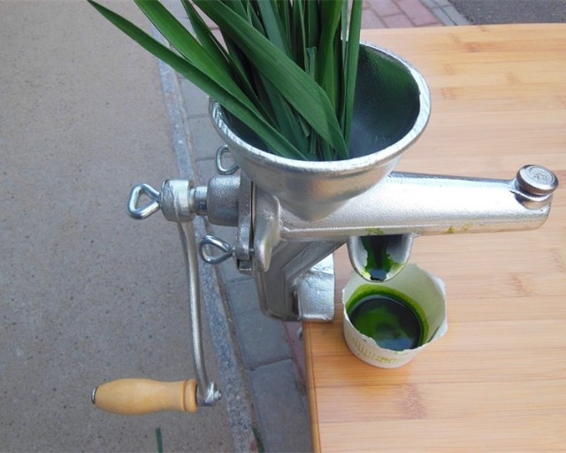 手动铸铁榨汁机 小麦草专用榨汁机 手摇镀锡榨