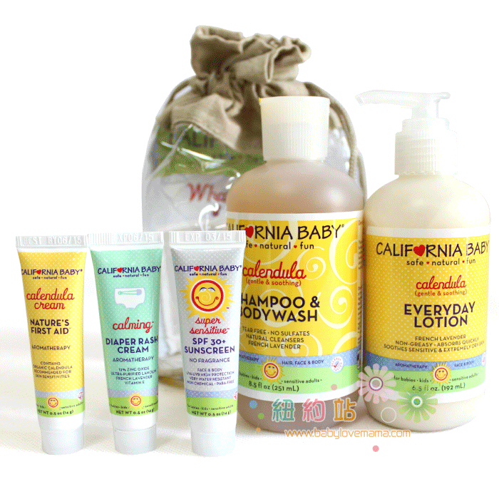 美国california baby加州宝宝金盏花/金盏草系列套装/超值礼盒装