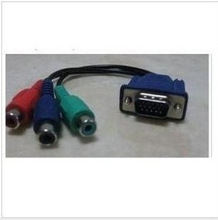 高品质特价 18cm 优质vga色差线 色差转vga线 ps2接显示器