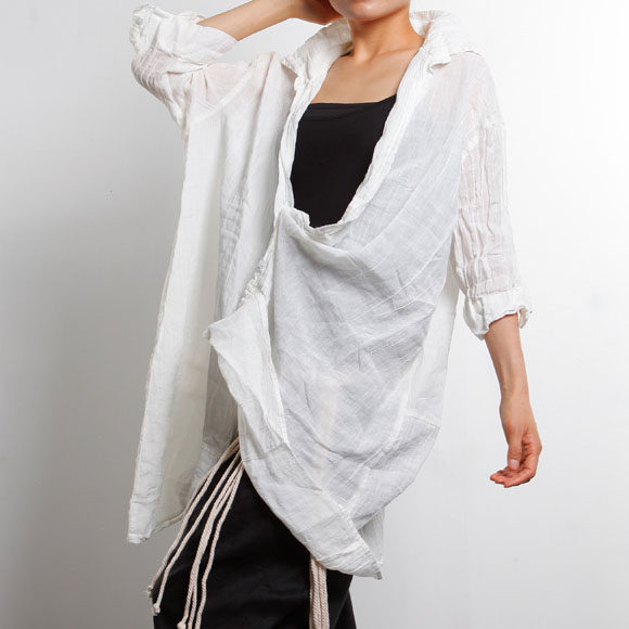 原创 例外布衣 春夏亚麻宽松<em>大码</em>中<em>长款</em>文艺棉