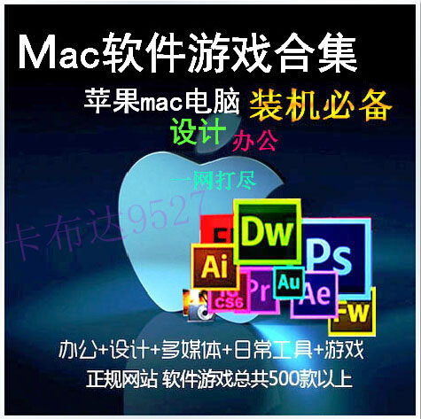 苹果mac软件大全合集PS AI AE PR CS6 CC f
