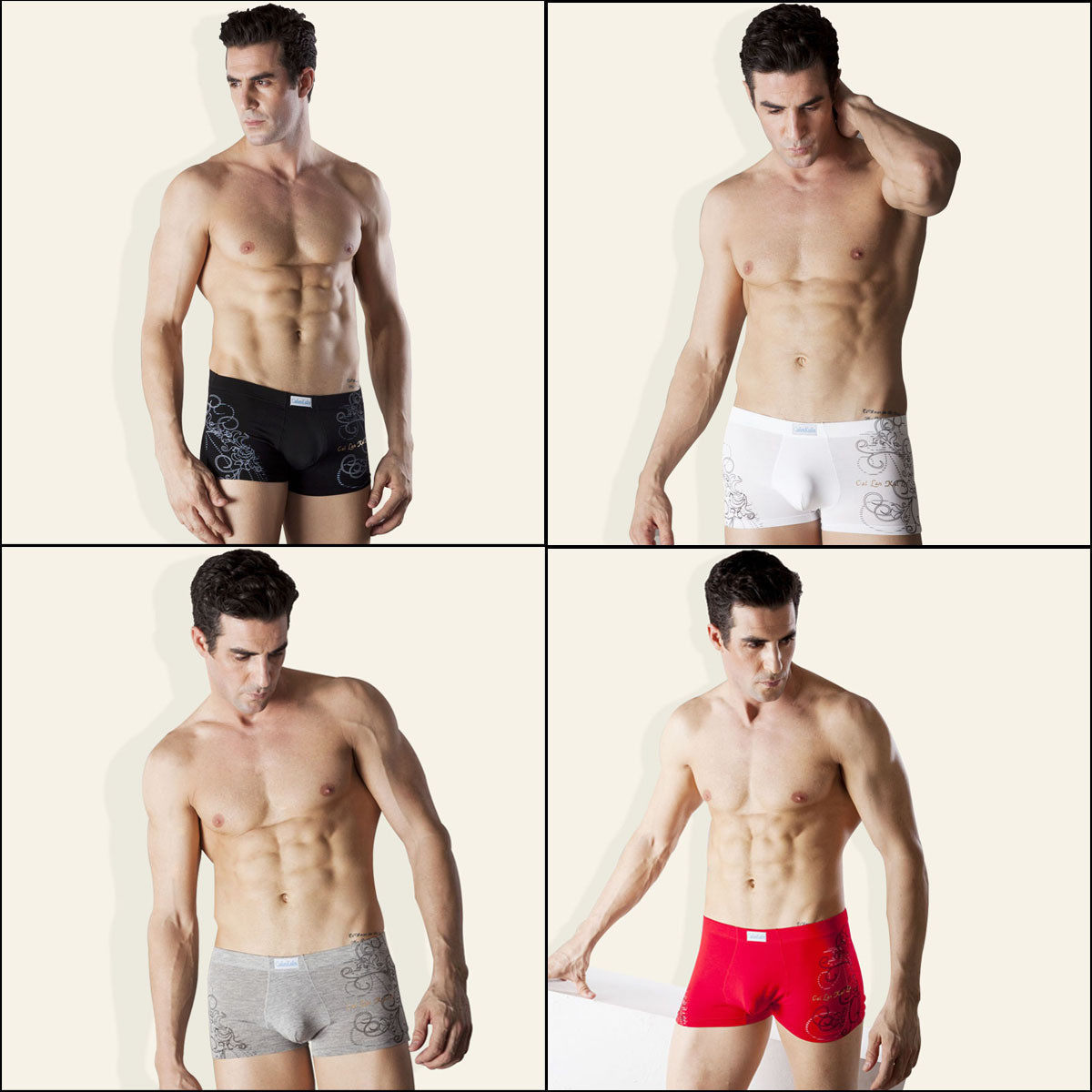 男士内衣平角裤莫代尔<em>冰丝内裤男纯色</em>简约自然