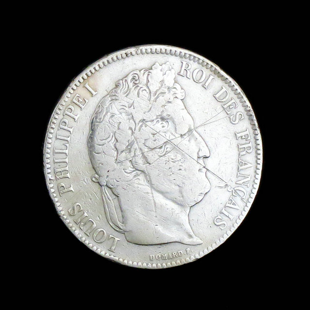 【西洋古董纪念币】法国1842年路易.菲利普一