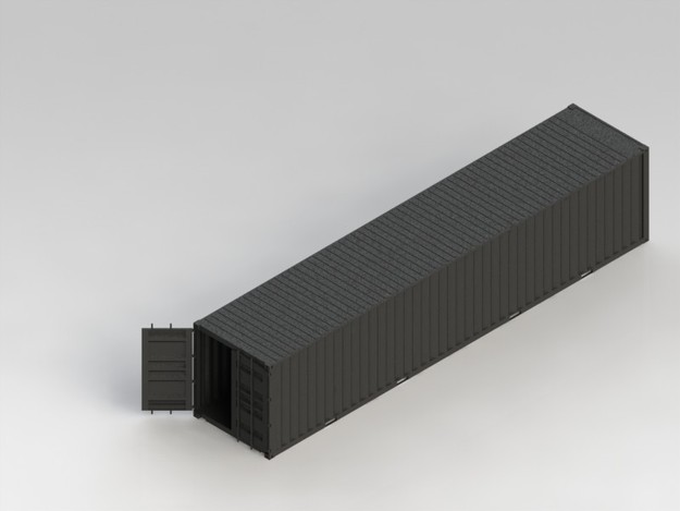 40英尺集装箱3D机械v机械零件公园模型制作3D图纸图纸三住宅层图片