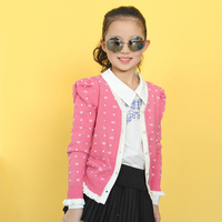 1-2-3岁<em>女宝宝开衫外套</em>毛衣<em>春秋</em>男童针织衫纯