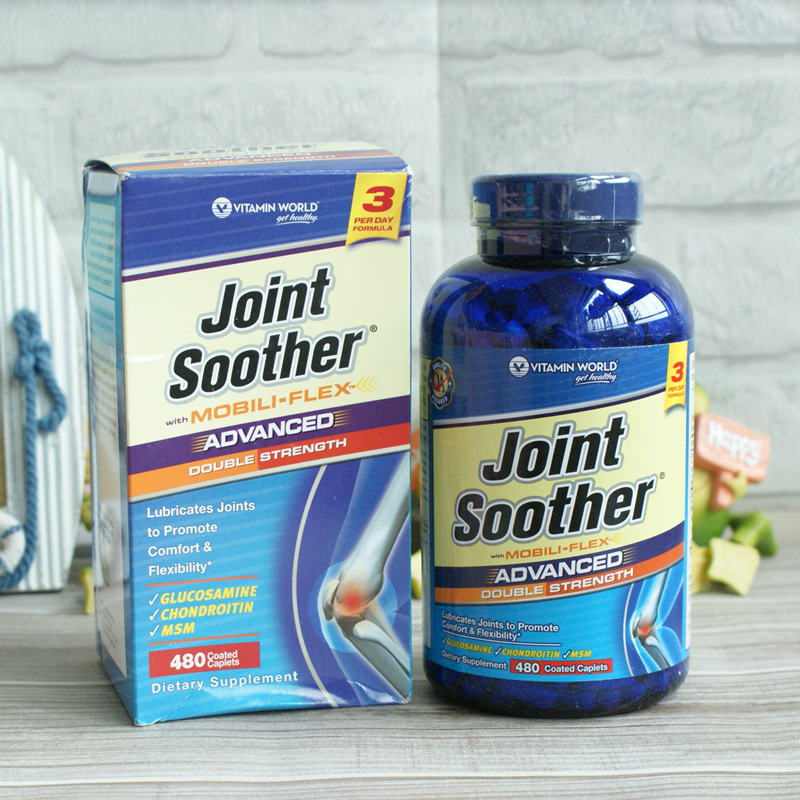 美国Vitamin World Joint Soother 维骨力(维骨素)480粒含MSM|一淘网优惠购|购就省钱