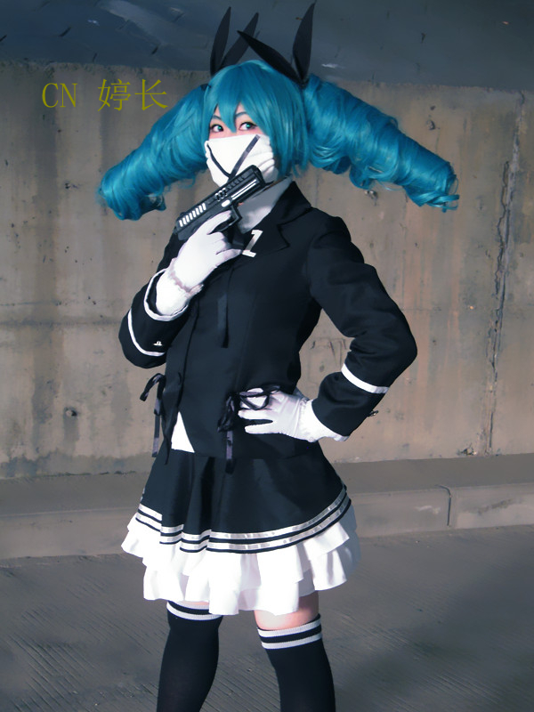 【实物拍摄】初音未来 秘密警察cos服装定做