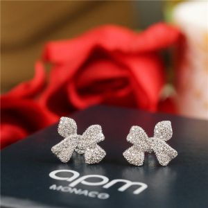 露露的功课 APM MONACO新款 S925纯银蝴蝶