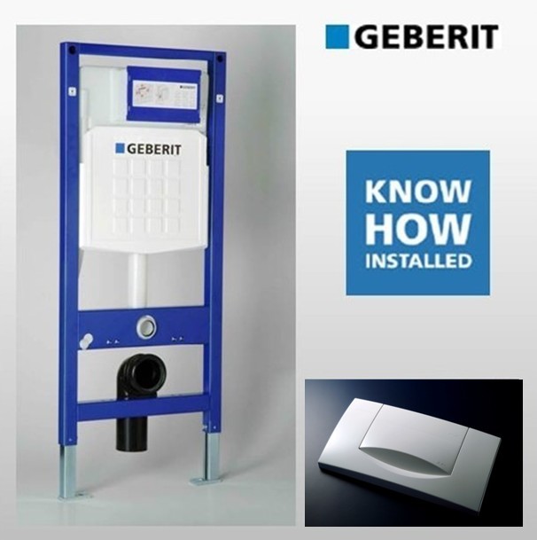 吉博力入墙式水箱马桶挂壁式一代隐蔽水箱UP130+白色面板|一淘网优惠购|购就省钱