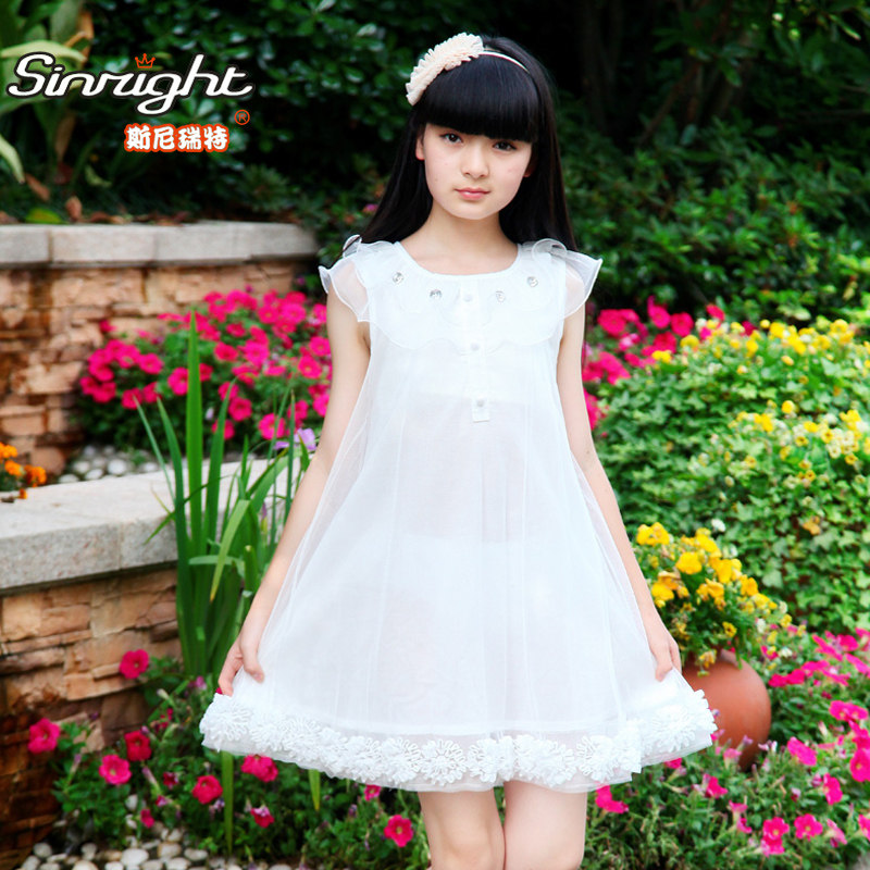 夏季女童连衣裙儿童<em>裙子</em>中<em>大童</em>公主裙沙滩裙7