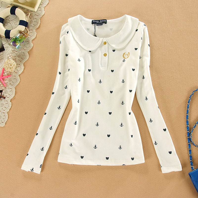 甜美学院青少年女款2014<em>学生装少女t恤</em>衫 娃娃