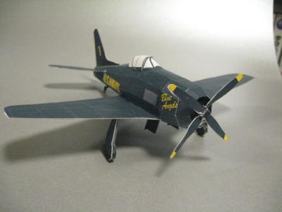 3D纸模型 F8F-1 战斗机 手工 DIY 摆设 礼品|一