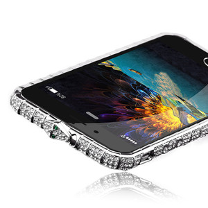 OMI iphone6镶钻金属边框苹果6s手机壳带钻4