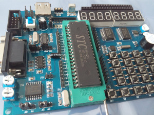 STC89C52\/51单片机开发板AT89S52最小系统