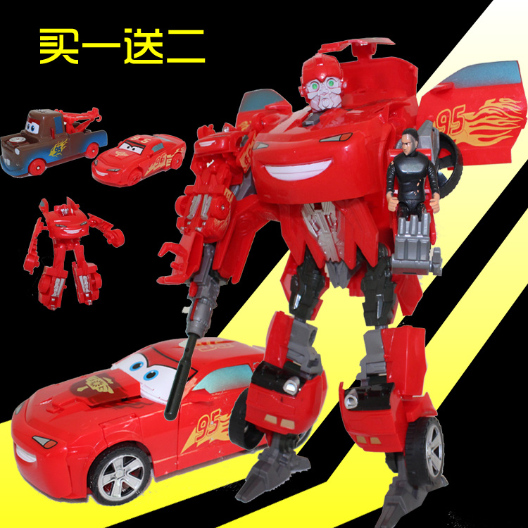 变形金刚系列之 闪电麦坤 赛车三合体 汽车总动