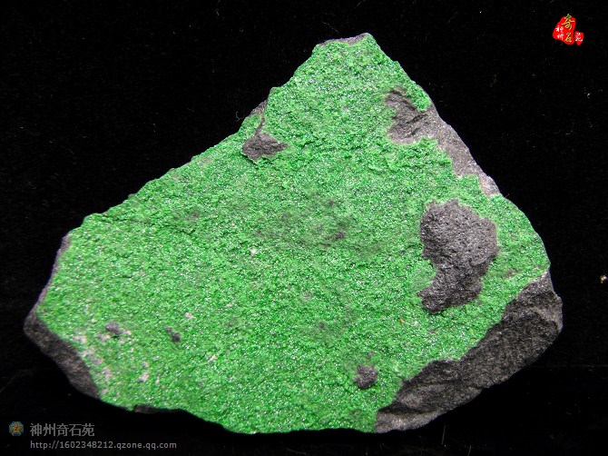 钙铬榴石 绿色石榴石原石 矿物晶体 矿石标本 宝