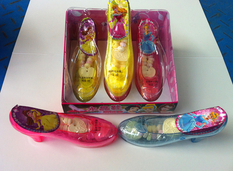 迪士尼 公主水晶鞋项链糖果 玩具糖果 孩子六一