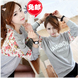 长袖T恤搭配_小衫女2013新款潮<em>春秋</em>闺蜜<em>姐妹</em>