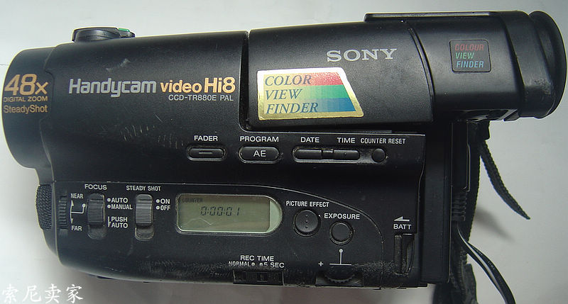 SONY \/索尼CCD-TR880E模拟摄像机hi8摄像机
