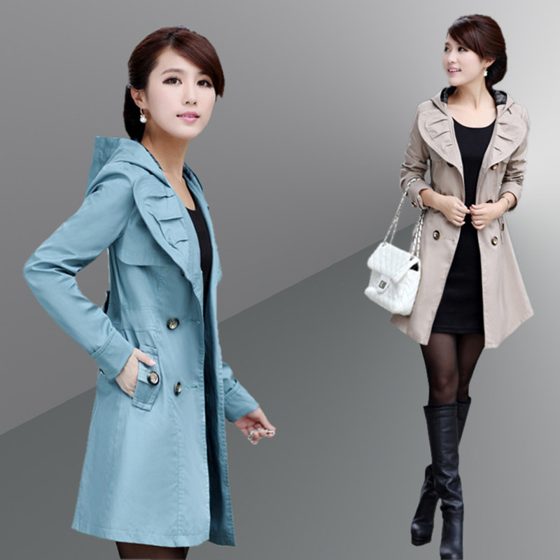 外贸胖mm2014加肥加大<em>码女装春装</em>外套薄风衣