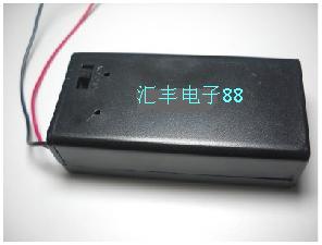 9伏电池盒 9伏电池专用 带开关9V电池盒 带盖